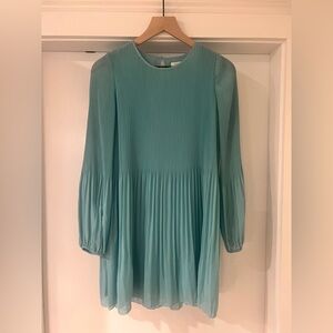 Aritzia Wilfred Daydreamer Mini Dress -Teal